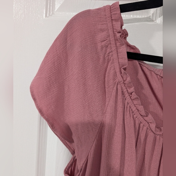 Torrid Pink Babydoll Washable Gauze Short Sleeve Top in Size 2 (18/20) - Picture 4 of 10